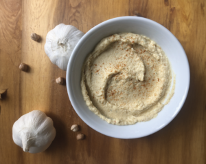 kikkererwten foto ter illustratie van hummus recept